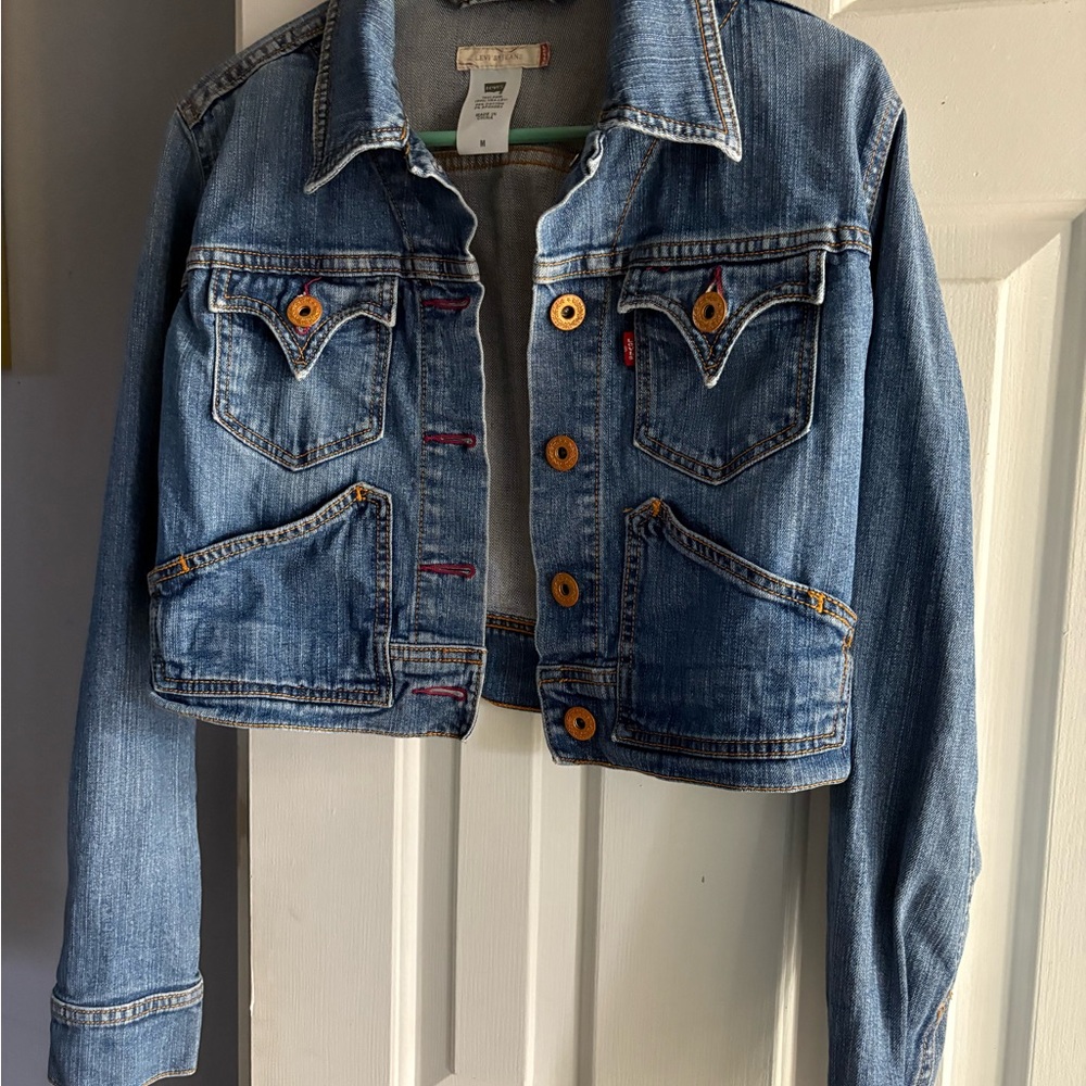 Levi's Rare Cut Cropped Jean Jacket